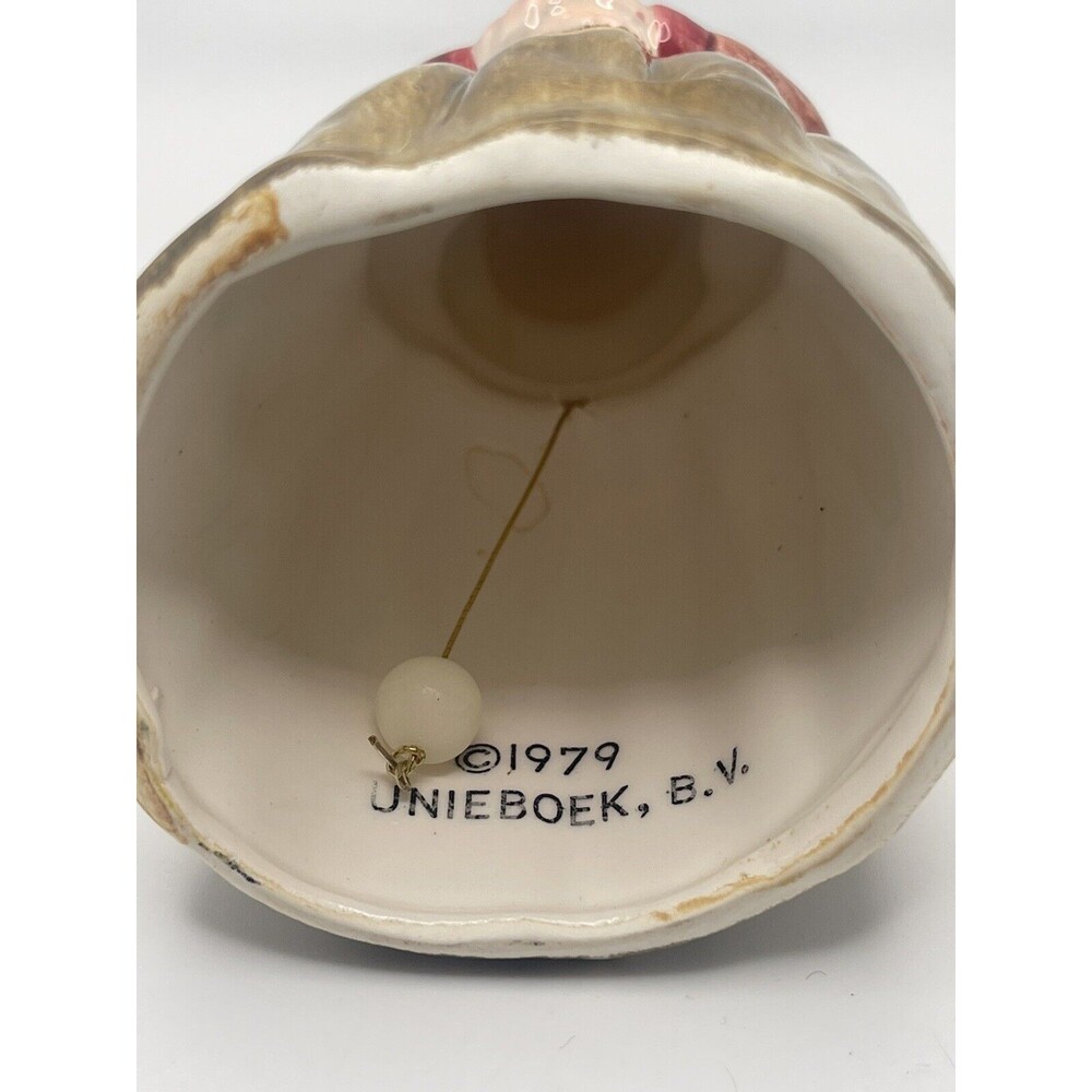 Vintage 1979 Gorham Unieboek, B.V.  Ceramic Female Gnome 6” Collective Bell - Picture 6 of 7